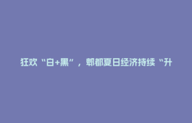 狂欢“白+黑”，郫都夏日经济持续“升温”！