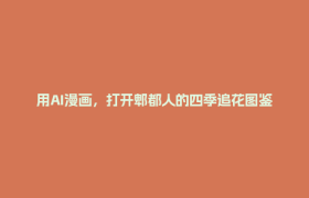 用AI漫画，打开郫都人的四季追花图鉴（文末有福利）