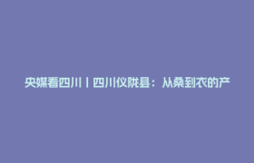 央媒看四川丨四川仪陇县：从桑到衣的产业蝶变