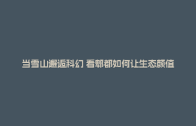当雪山邂逅科幻 看郫都如何让生态颜值“变现”发展价值