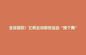 全球首款！它将去成都世运会“跳个舞”