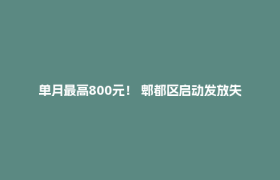 单月最高800元！ 郫都区启动发放失能老人养老服务消费补贴