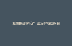 雏鹰振翅学反诈  法治护航防拐骗