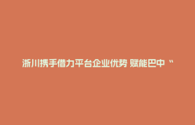 浙川携手借力平台企业优势 赋能巴中“农文旅+”破圈出彩