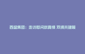 西盛集团：走访慰问叙真情 双拥共建暖人心