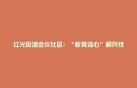 红光街道金仪社区：“板凳连心”解民忧，四天破解蚊虫困扰