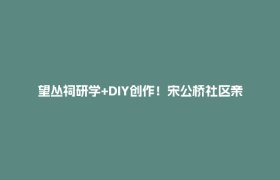 望丛祠研学+DIY创作！宋公桥社区亲子活动解锁郫都历史文化新体验