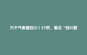 万千气象看四川丨57秒，看见“四川智造”新气象