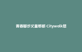 青春脚步丈量郫都 Citywalk感知城市魅力