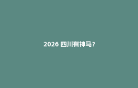 2026 四川有神马？