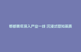 郫都青年深入产业一线 沉浸式感知高质量发展脉搏