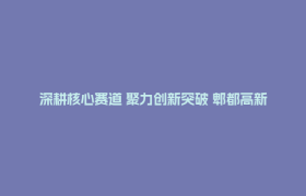 深耕核心赛道 聚力创新突破 郫都高新区企业高质量发展势头强劲