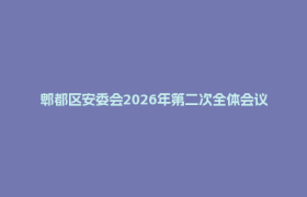郫都区安委会2026年第二次全体会议召开