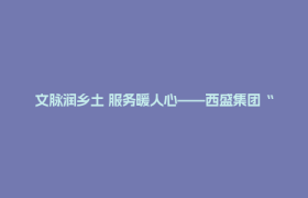 文脉润乡土 服务暖人心——西盛集团“战旗之声”志愿服务队进村服务