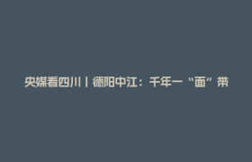 央媒看四川丨德阳中江：千年一“面”带动消费焕新