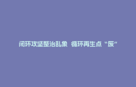 闭环攻坚整治乱象  循环再生点“废”成金 ——郫都区开展建筑垃圾专项整治工作