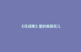 《花间集》里的美丽花儿