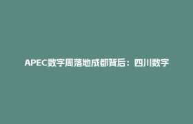 APEC数字周落地成都背后：四川数字经济为什么行？