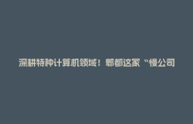 深耕特种计算机领域！郫都这家“慢公司”凭硬技术站稳脚跟