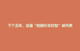 下个五年，这座“前额叶友好型”城市更值期待