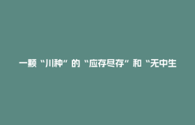 一颗“川种”的“应存尽存”和“无中生有”丨万千气象看四川