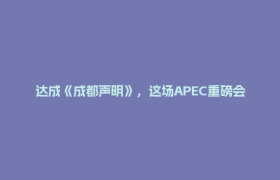 达成《成都声明》，这场APEC重磅会议结出哪些“硕果”？丨关注2026年APEC数字周系列活动