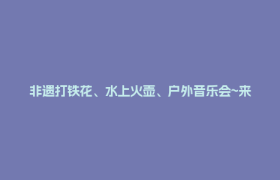 非遗打铁花、水上火壶、户外音乐会~来郫都蝴蝶村赴花神之约