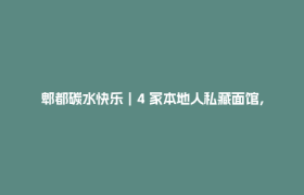郫都碳水快乐｜4 家本地人私藏面馆，嗦出地道市井烟火