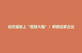 给花箱装上“智慧大脑”！郫都这家企业让公园城市更低碳
