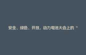 安全、绿色、开放，动力电池大会上的“热词新解”丨聚焦2026世界动力电池大会