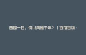 西园一日，何以风雅千年？丨百馆百物·四川宝藏第四季