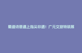 蜀道诗意遇上指尖非遗！广元文旅特装展馆亮相成都